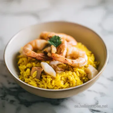Arroz Caldoso Marisco para 4 Personas Tarjeta de receta