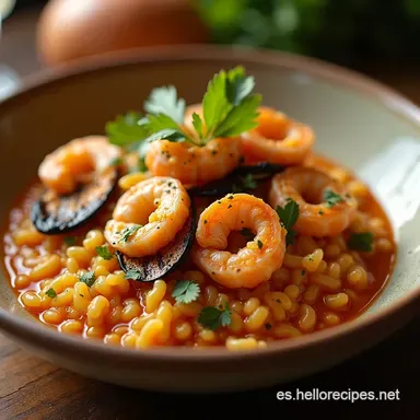 Arroz Caldoso El Secreto del Manejo Perfecto del Caldo Queda meloso Tarjeta de receta