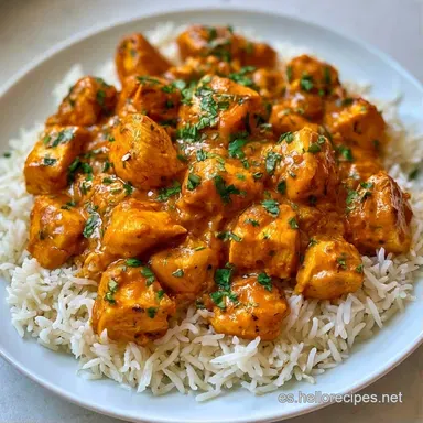 Arroz Con Pollo Curry Fácil en 45 Minutos Tarjeta de receta