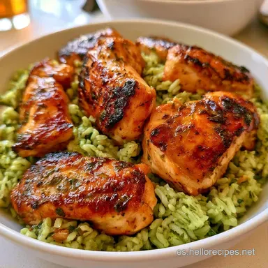 Arroz Con Pollo Peruano para 5 Personas Tarjeta de receta