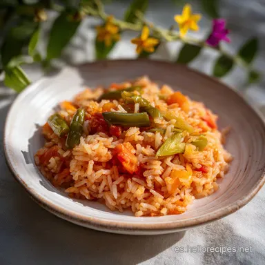 Arroz con Verduras Receta: Para 4 Raciones Tarjeta de receta