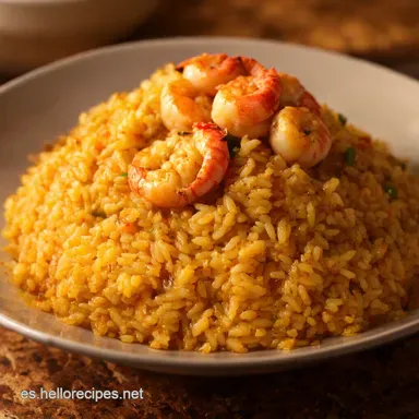 Arroz con Rape y Langostinos de Lujo Receta F&aacute;cil Tarjeta de receta