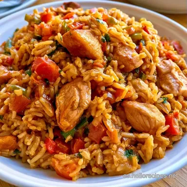 Arroz Meloso Pollo Thermomix Cremoso Tarjeta de receta