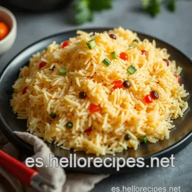 Arroz Tres Delicias Casero: &iexcl;Un Cl&aacute;sico Chino F&aacute;cil! Tarjeta de receta