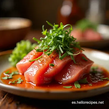 Atún Ballena Tataki de Atún con Toque Maestro Tarjeta de receta