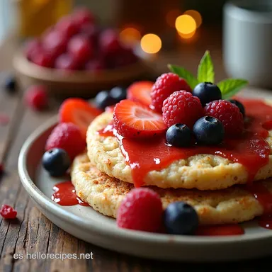 Desayuno Saludable Avena Nocturna con Frutos Rojos F&aacute;cil Tarjeta de receta