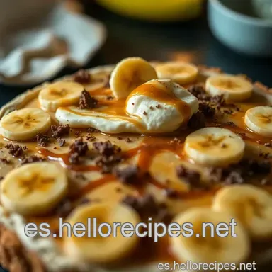 Tarta Banoffee F&aacute;cil: &iexcl;Lista en 20 Minutos! 🍌✨ Tarjeta de receta