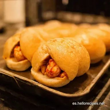 Baos con Camarones Dinamita Bang Explosión Asiática Fácil Tarjeta de receta