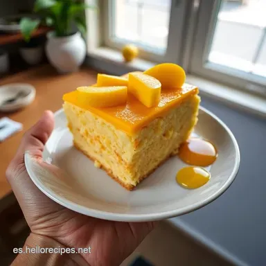 Mi Receta Gourmet Mango Tres Leches The Torta de Mango y Ron A&ntilde;ejo Tarjeta de receta