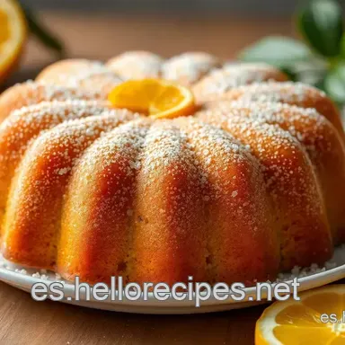 Bizcocho de Naranja Esponjoso: &iexcl;Receta Casera F&aacute;cil!