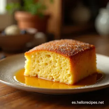 Bizcocho de Vainilla Casero El Secreto para un Pastel H&uacute;medo y Suave Tarjeta de receta