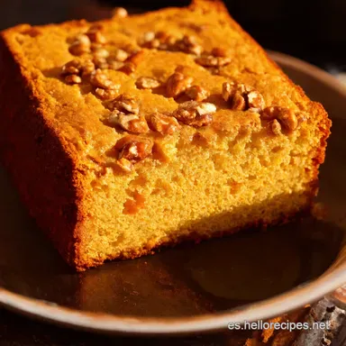 Bizcocho de Zanahoria Casero Receta F&aacute;cil con Nuez Tarjeta de receta