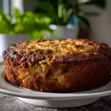 Bizcocho de Pltano Maduro Esponjoso y: Receta H&uacute;meda Ideal Tarjeta de receta