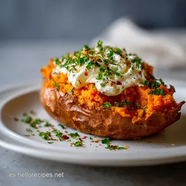 Receta De Boniato Asado Al Horno: Horneado Lento Tarjeta de receta