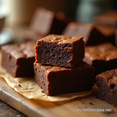 Receta de Brownies Clásicos Corteza Crujiente y Centro de Fudge Tarjeta de receta