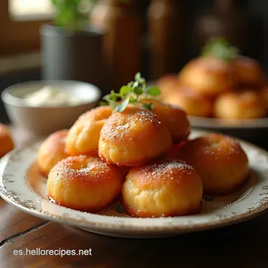 Receta de Bu&ntilde;uelos de Viento Tradicionales Inflando con Azahar Tarjeta de receta