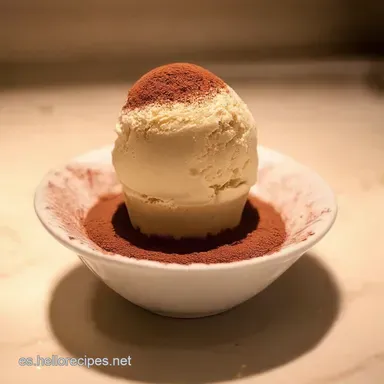 Helado de Caf&eacute; Casero F&aacute;cil Receta Cremosa sin Heladera Tarjeta de receta