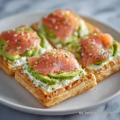 Canap&eacute;s Salados F&aacute;ciles con Salm&oacute;n Tarjeta de receta