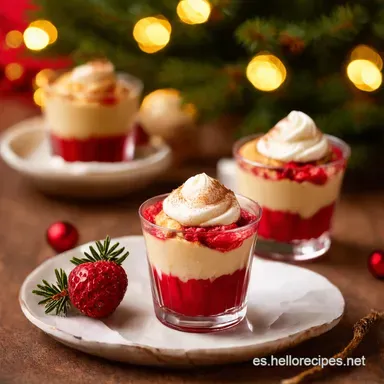 Postre en Vasitos de Panetn Un Capricho Navide&ntilde;o Refrescante Tarjeta de receta