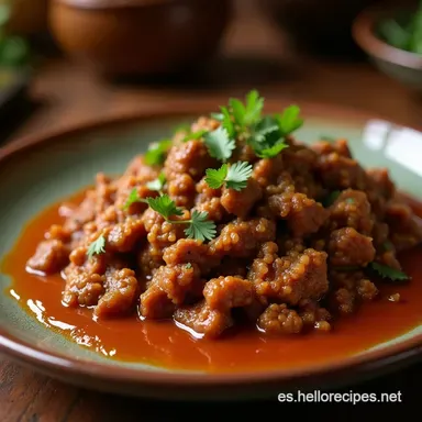 Carne Desmechada Colombiana Jugosa y Tierna al Estilo de la Abuela Tarjeta de receta