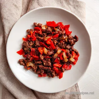 Carne Picada: Crujiente en 30 Minutos Tarjeta de receta