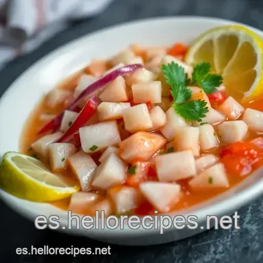 Ceviche Peruano Cl&aacute;sico: &iexcl;El Secreto para un Sabor Aut&eacute;ntico! Tarjeta de receta