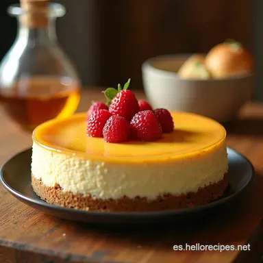 Cheesecake de Vainilla Casero El Postre Estrella de la Abuela Tarjeta de receta
