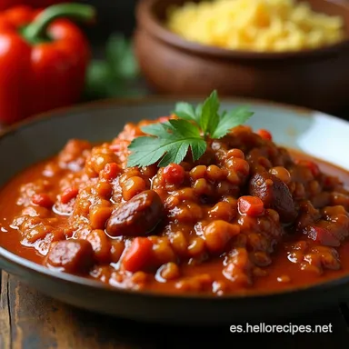 Receta Aut&eacute;ntica de Chile Colorado de Res El Guiso Mexicano con Sabor de Abuela Tarjeta de receta