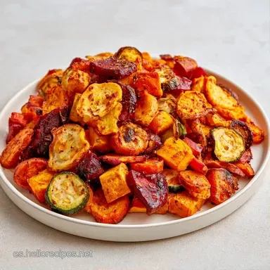 Chips de verduras crujientes Tarjeta de receta