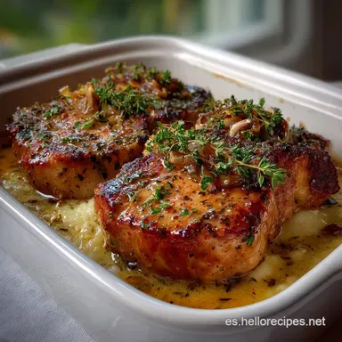 Chuletas de Cerdo con Ajo y: Sabor Intenso en 35 Minutos Tarjeta de receta