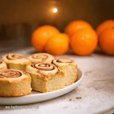 Receta de cinnamon rolls de naranja Un festín casero Tarjeta de receta