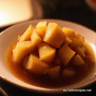 Compota de Manzana Casera Receta de la Abuela Tarjeta de receta