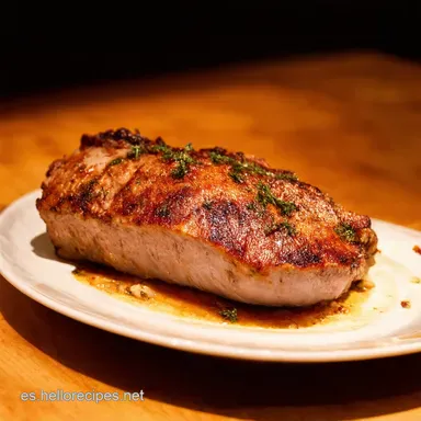 Cordero al Horno Crujiente Receta Castellana Fácil Tarjeta de receta