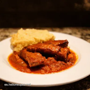 Costillas a la Barbacoa TexMex El Sabor Que Enamora Tarjeta de receta