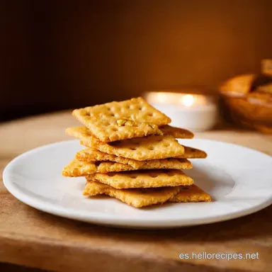 Crackers con almendras pasas y Mi secreto crujiente Tarjeta de receta