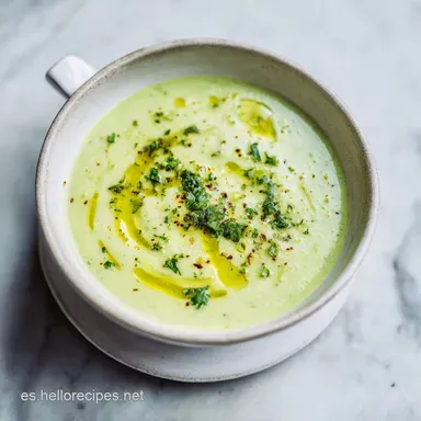 Crema de Calabac&iacute;n para 4 Personas Tarjeta de receta