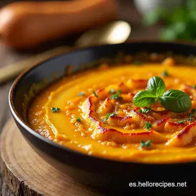 Mi Secreto Mejor Crema de Calabaza Sabor de Abuela Tarjeta de receta