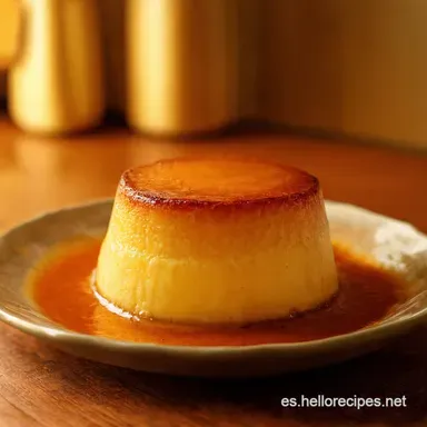 Crema Volteada Casera El Flan de la Abuela F&aacute;cil Tarjeta de receta