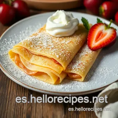 Crepes Receta Casera: ¡El Secreto de la Abuela Revelado! Tarjeta de receta