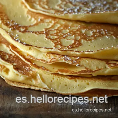 Receta Crepes F&aacute;ciles: &iexcl;Un Toque Franc&eacute;s, Sabor Espa&ntilde;ol! Tarjeta de receta