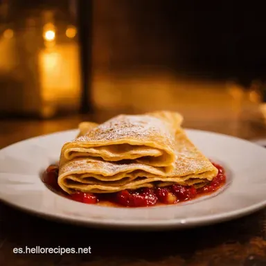 Crepes Integrales Mi Secreto con Mermelada de Cerezas Tarjeta de receta