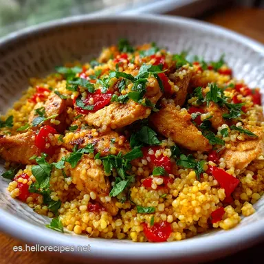 Cusc&uacute;s de Pollo con Pasas y Curry: Ready in 30 Min Tarjeta de receta