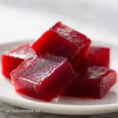 Dulce de Membrillo: Textura Sedosa Tarjeta de receta