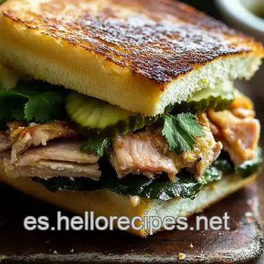 S&aacute;ndwich Cubano de Abuela: &iexcl;Un Cl&aacute;sico Delicioso! Tarjeta de receta