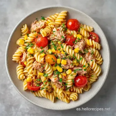 Ensalada de Pasta para Grupos en 30 Min Tarjeta de receta