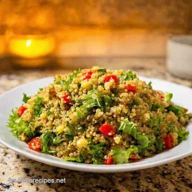Recetas Saludables Ensalada Quinoa Mediterr&aacute;nea F&aacute;cil Tarjeta de receta
