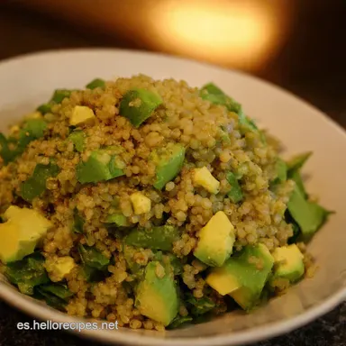 Ensalada Quinoa Aguacate F&aacute;cil Mi Secreto Qu&eacute; Rica Tarjeta de receta