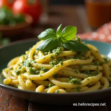 Espagueti Verde Cremoso a la Mexicana Receta F&aacute;cil y Aut&eacute;ntica Tarjeta de receta