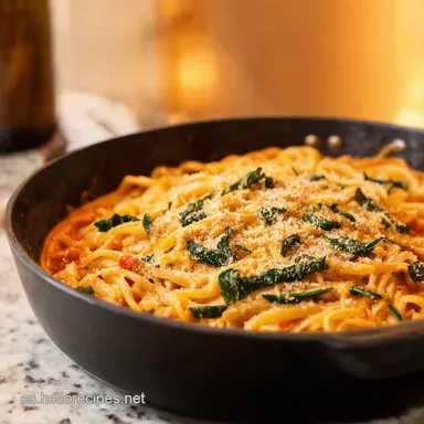 Espaguetis con Espinacas Receta F&aacute;cil y Lista en 20 Minutos Tarjeta de receta