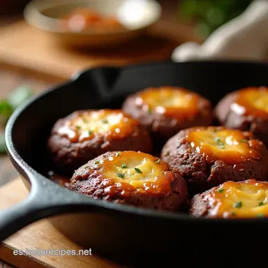 Delicia Total Brownie y Galleta en Skillet Casero Tarjeta de receta